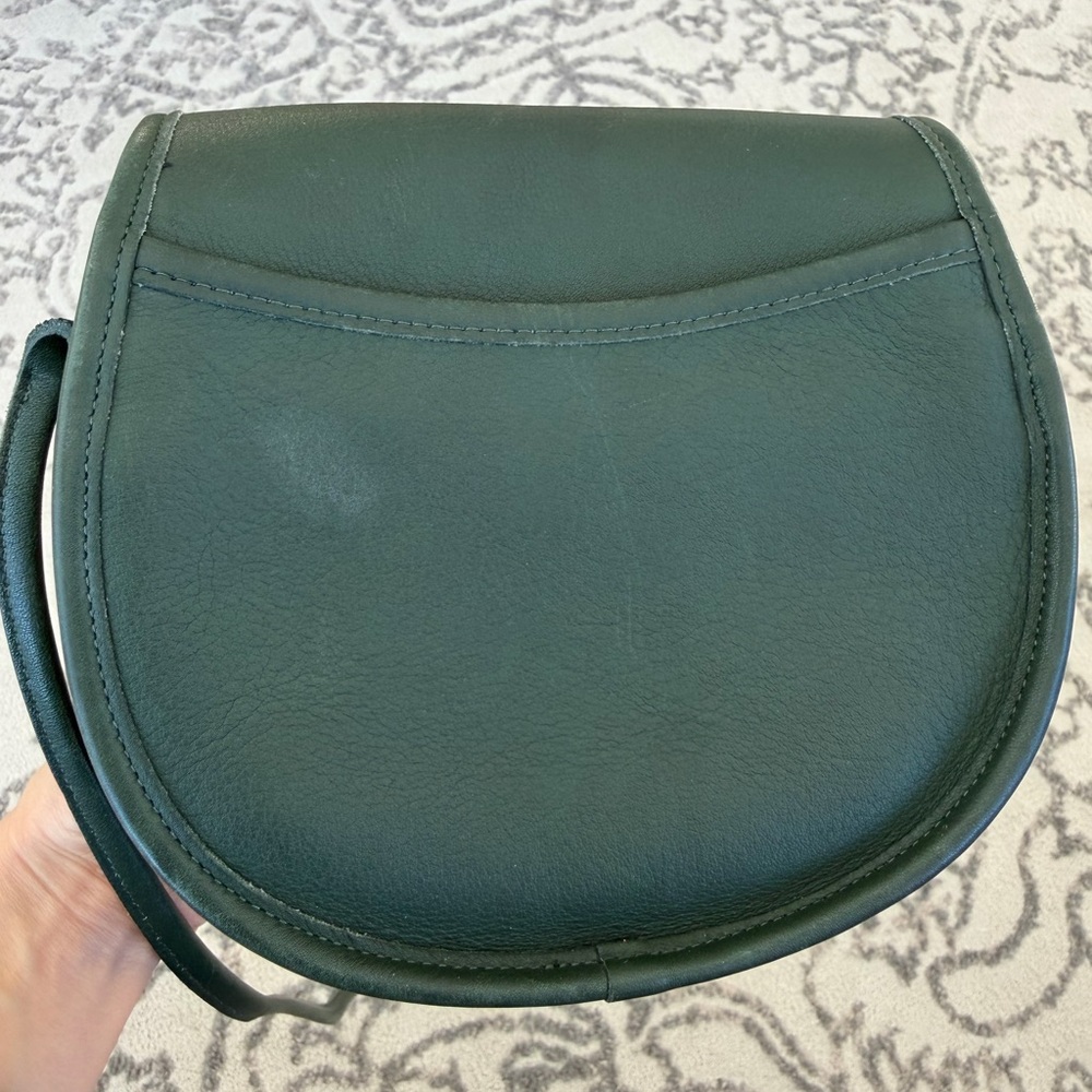 RARE Coach vintage green leather crossbody bag - Picture 13 of 16